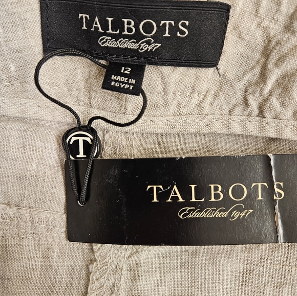 NWT - Talbots Linen Oatmeal Color Skirt - Size 12 - Picture 6 of 7